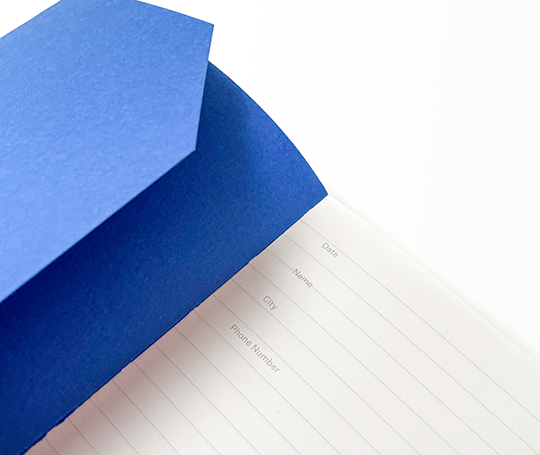 Mishmash - carnet Naked A6 - Bleu cobalt