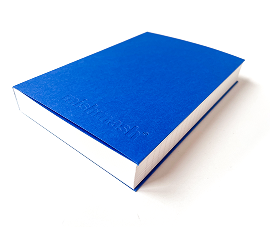 Mishmash - carnet Naked A6 - Bleu cobalt