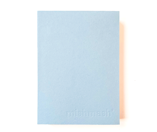 Mishmash carnet Naked A5 - Bleu clair