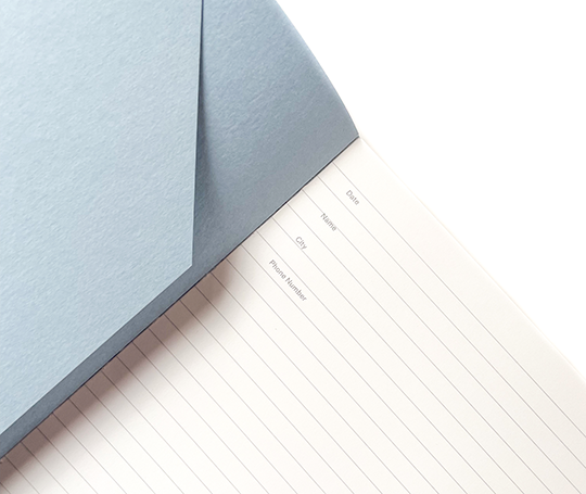 Mishmash carnet Naked A5 - Bleu clair