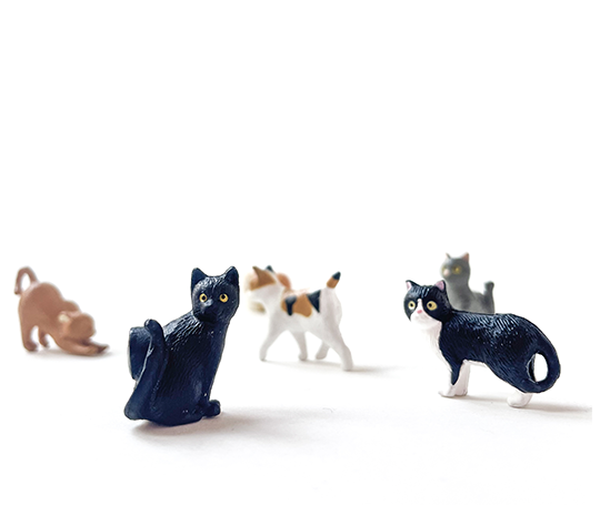 Midori - 6 mini aimants - Cats