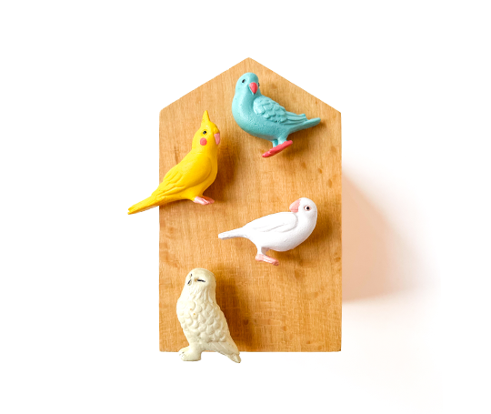 Midori - 4 mini aimants - Bird