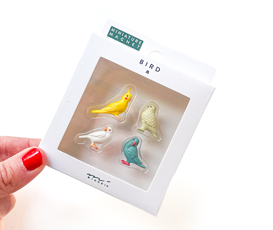 Midori - 4 mini aimants - Bird
