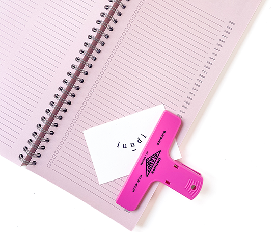 Penco - pince en plastique  Clampy Pla-clip - rose