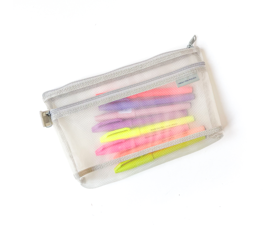 Midori - Trousse mesh Moyenne - Gris