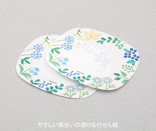 Midori - notes adhésives translucides - Fleurs sauvages