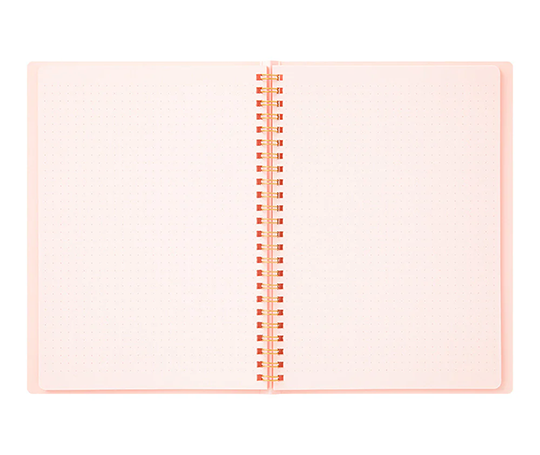 Midori - carnet à spirales à papier rose Dot Grid
