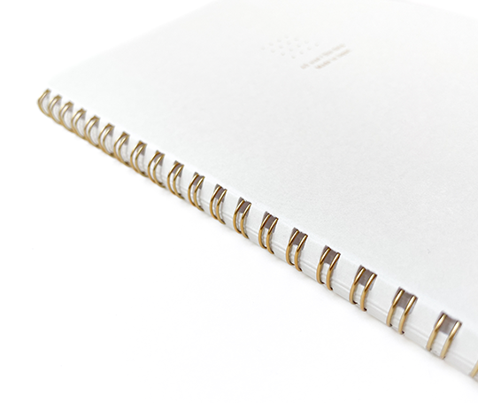 Midori - carnet à spirales à papier blanc Dot Grid