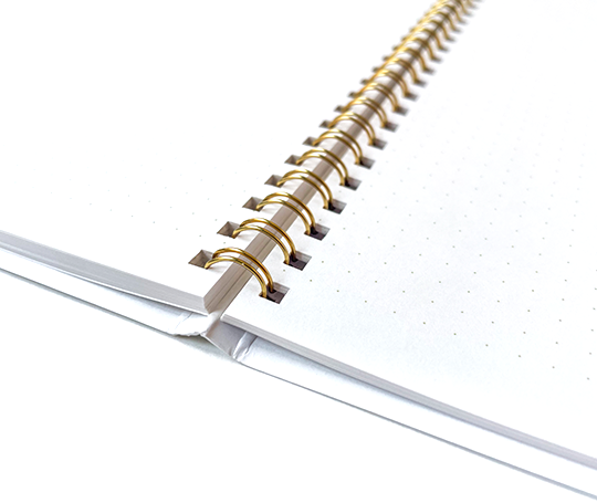 Midori - carnet à spirales à papier blanc Dot Grid