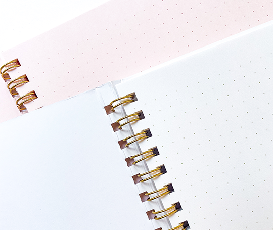 Midori - carnet à spirales à papier blanc Dot Grid