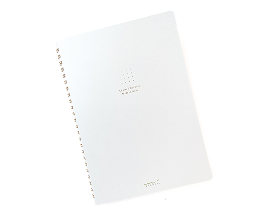 Midori - carnet à spirales à papier blanc Dot Grid