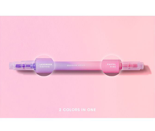 Surligneurs Aurora bicolores pastels