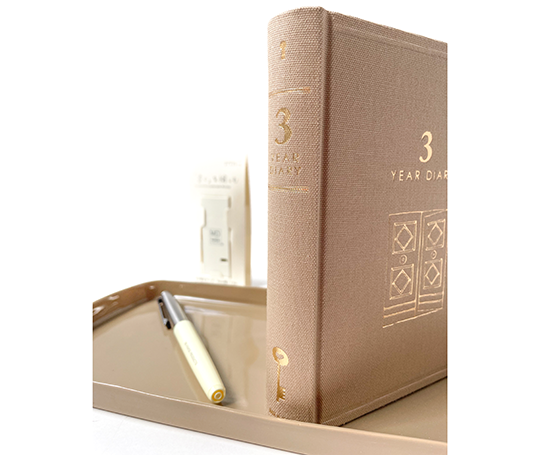 Midori - 3 Year diary - beige