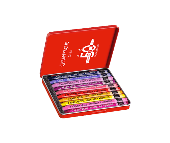 Caran d'Ache NEOCOLOR II Aquarelle 50 ans 10 pastels -  Pop