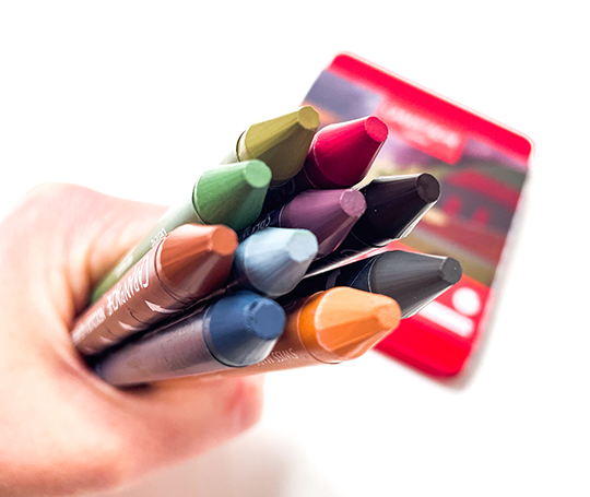 Caran d'Ache NEOCOLOR II Aquarelle 50 ans 10 pastels -  Dark