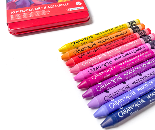Caran d'Ache NEOCOLOR II Aquarelle 50 ans 10 pastels -  Pop