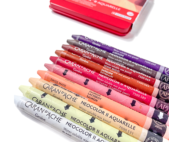 Caran d'Ache NEOCOLOR II Aquarelle 50 ans 10 pastels -  Portrait