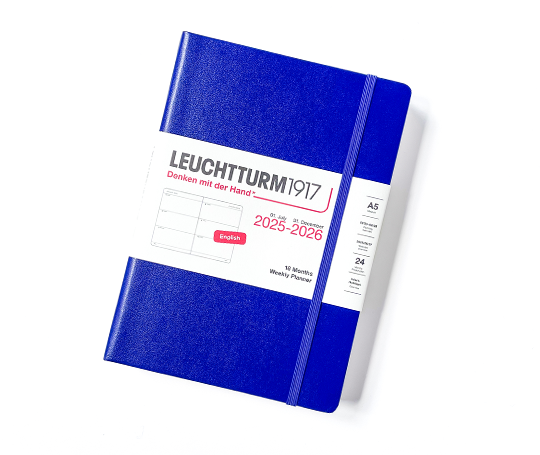 Leuchtturm agenda 25/26 A5 rigide en blocs - Ink