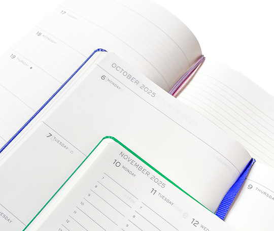 Leuchtturm agenda 25/26 A5 rigide en blocs - Ink
