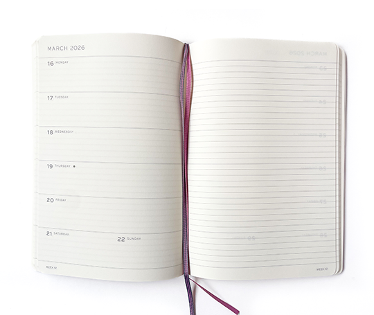 Leuchtturm agenda 25/26 A5 souple semaine & notes - Dusty Rose