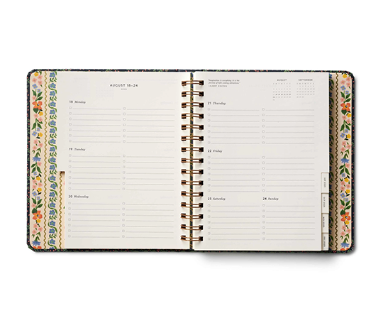 Rifle Paper Co. - Agenda académique 25/26 (17 mois) Wildwood