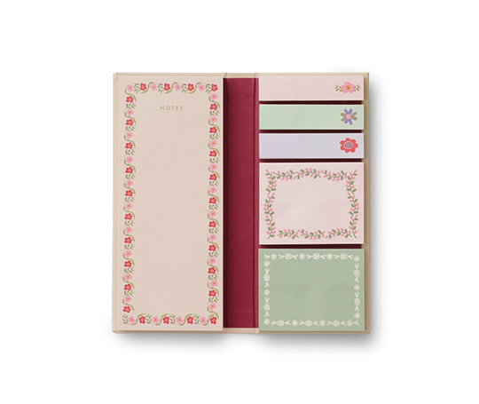 Rifle Paper co - Set de notes adhésives à motif fleuri