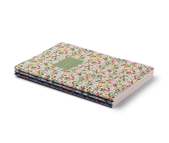 Rifle Paper co - Set de 3 carnets à couverture souple Rosa