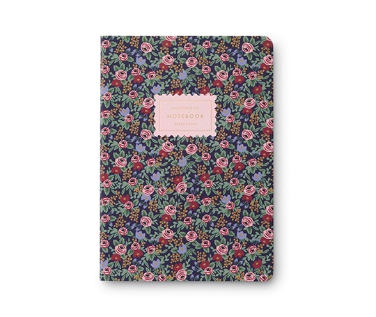 Rifle Paper co - Set de 3 carnets à couverture souple Rosa