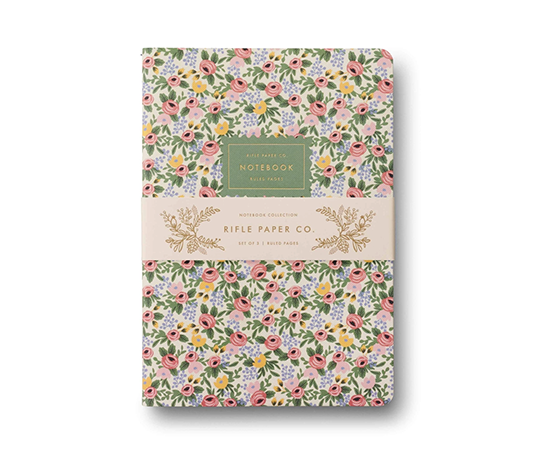 Rifle Paper co - Set de 3 carnets à couverture souple Rosa