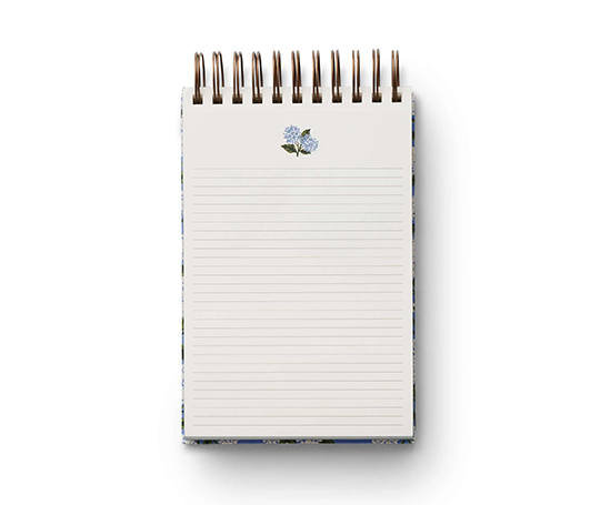 Rifle Paper co - Grand bloc notes à spirales Hortensias