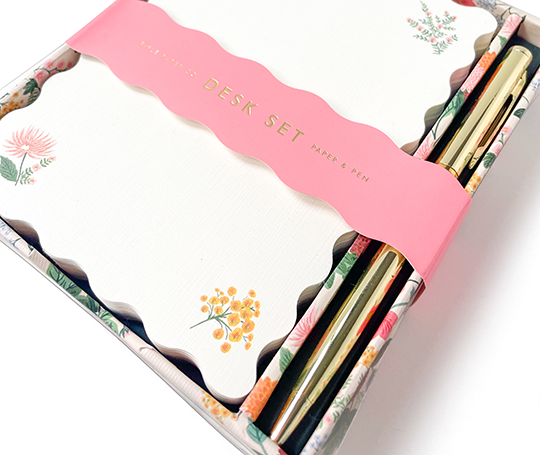Rifle Paper Co. - Ensemble de 130 feuillets et stylo-bille Dahlia