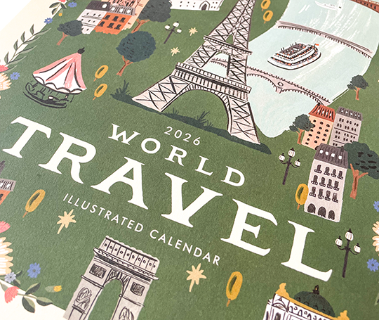 Rifle Paper Co. - Calendrier 2026 World Travel
