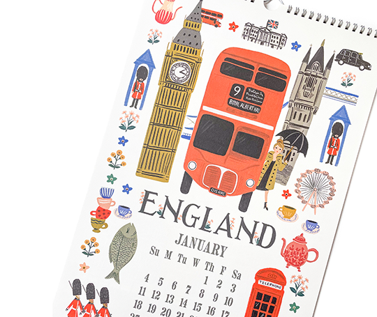 Rifle Paper Co. - Calendrier 2026 World Travel