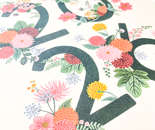Rifle Paper Co. - Calendrier 2026 Dahlia