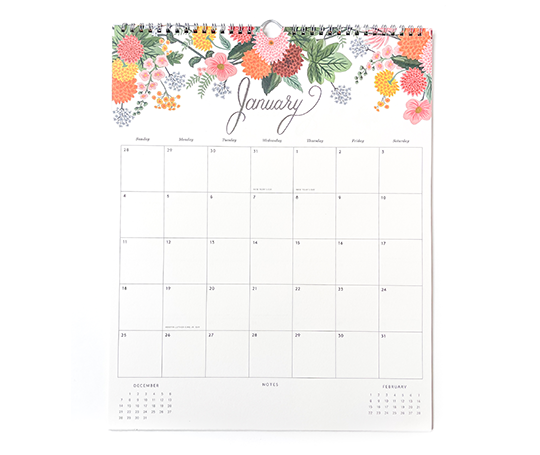 Rifle Paper Co. - Calendrier 2026 Dahlia