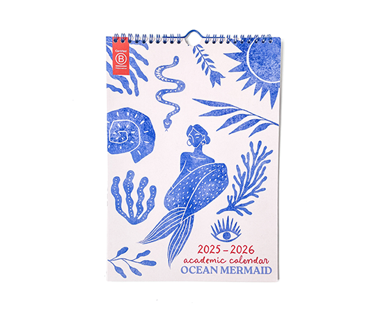 Calendrier académique 25/26 A4 - Ocean Mermaid