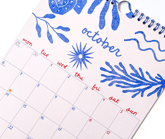 Calendrier académique 25/26 A4 - Ocean Mermaid