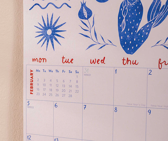 Calendrier académique 25/26 A4 - Ocean Mermaid
