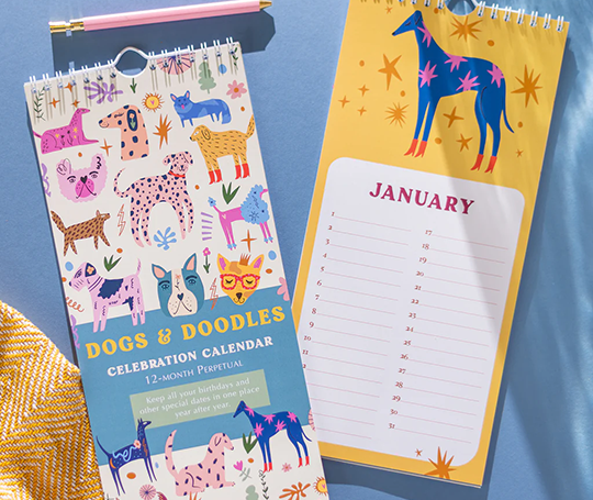 Calendrier d'anniversaires - Dogs & Doodles