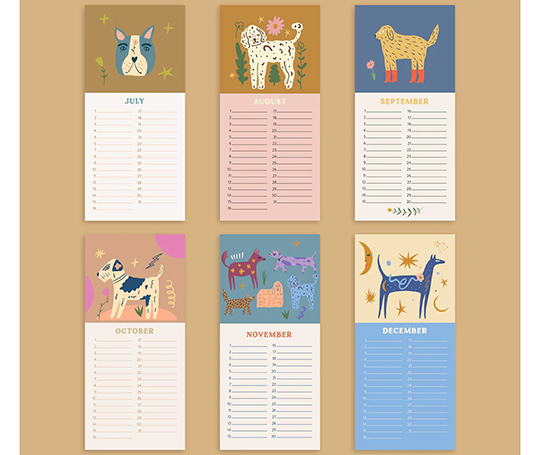 Calendrier d'anniversaires - Dogs & Doodles