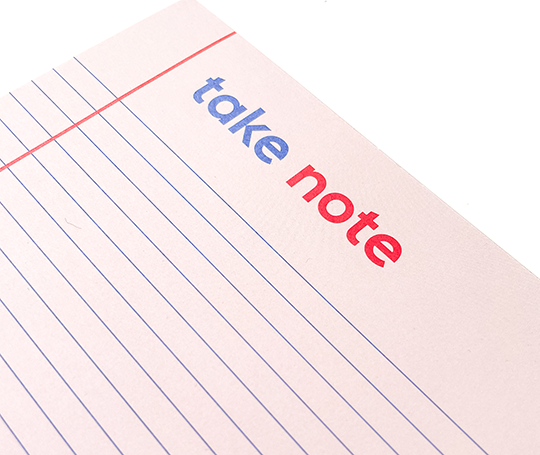 Bloc "Take Note"