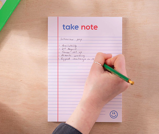 Bloc "Take Note"