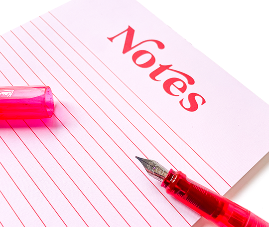 Bloc "Notes"