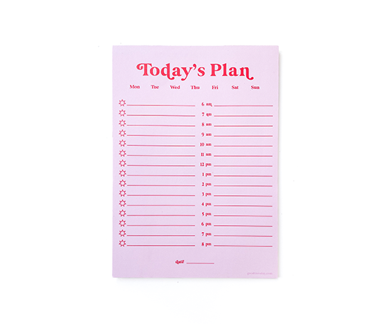Bloc "Today's Plan"