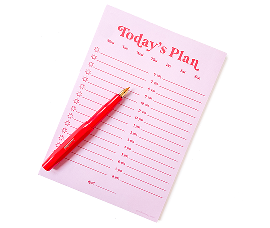Bloc "Today's Plan"