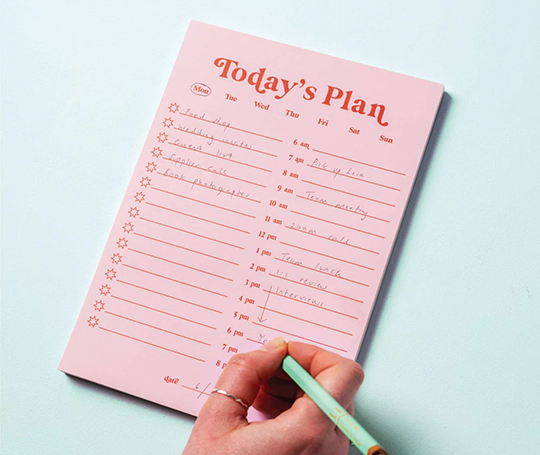 Bloc "Today's Plan"
