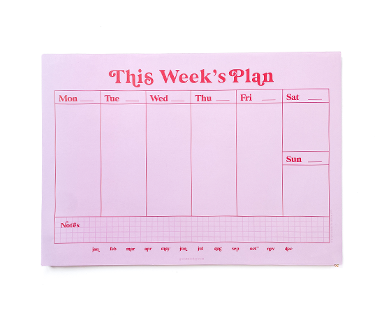 Bloc "This Week's Plan"