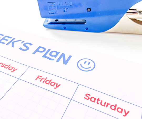 Bloc "This Week's Plan : )"