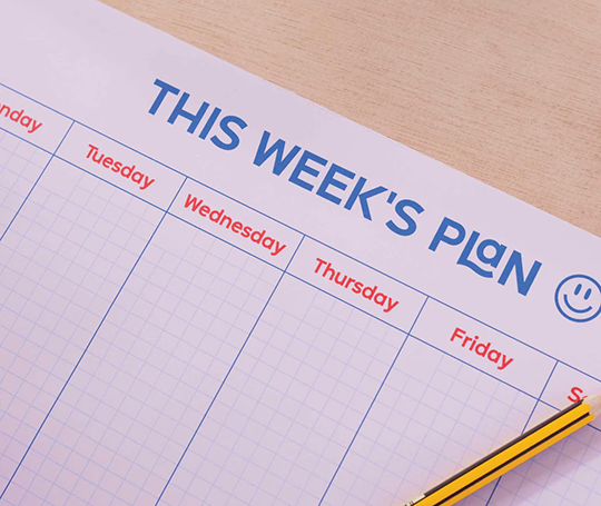 Bloc "This Week's Plan : )"