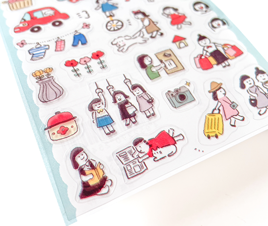 Mini autocollants - Petits personnages